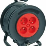 VOREL Kabel prodlužovací 50 m 4 zásuvky typ E buben TO-82685