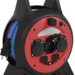 EMOS Počasí odolný prodlužovací kabel na bubnu s LED 20 m, 3 zásuvky