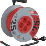 Emos PVC prodlužovací kabel na bubnu – 4 zásuvky 25m