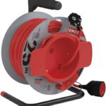 EMOS PVC prodlužovací kabel na bubnu – spojka, 25m, 1,5mm2