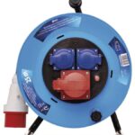 EMOS Gumový prodlužovací kabel na bubnu – 3 zásuvky, 25m, 1,5mm2