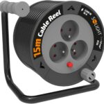 Solight prodlužovací přívod na bubnu 15m, 3 zásuvky