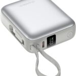 ChoeTech Mini 35W 10000mAh Power Bank with USB-C input/output Cable gold